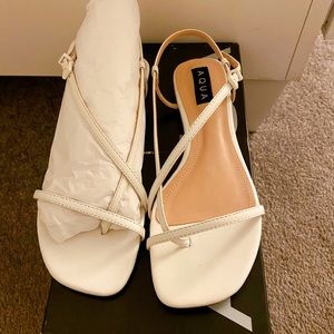 AQUA Lory Flat Strappy Sandals